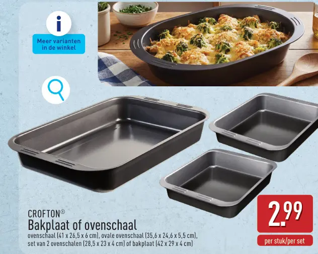 Promotie: Bakplaat of ovenschaal