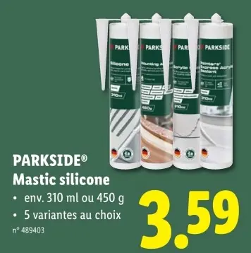 Offre: Mastic silicone