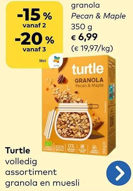 Promotie: granola Pecan & Maple