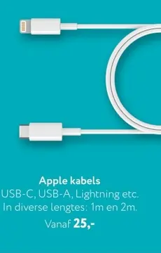 Aanbieding: Apple kabels