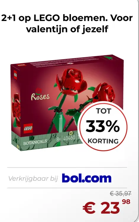 Aanbieding: LEGO bloemen