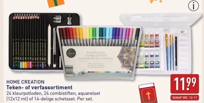 Aanbieding: Teken- of verfassortiment