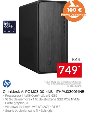 Offre: Omnidesk Al PC M03-0014NB-ITHPM030014NB