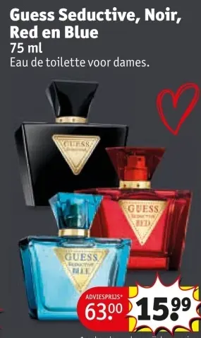 Aanbieding: Seductive, Noir, Red en Blue