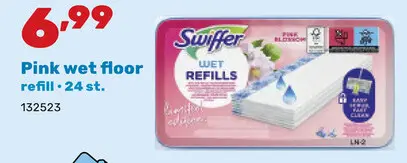 Promotie: Swiffer Pink wet floor refill