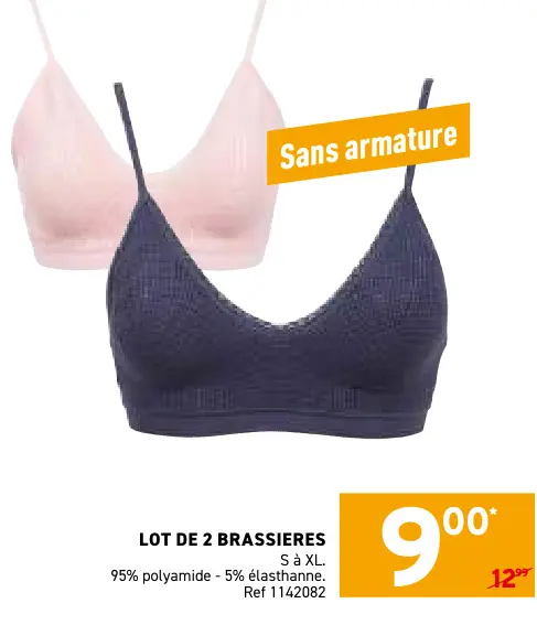 Offre: Lot de 2 brassieres