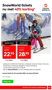 Aanbieding: SnowWorld tickets