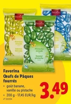 Offre: Oeufs de Pâques fourrés