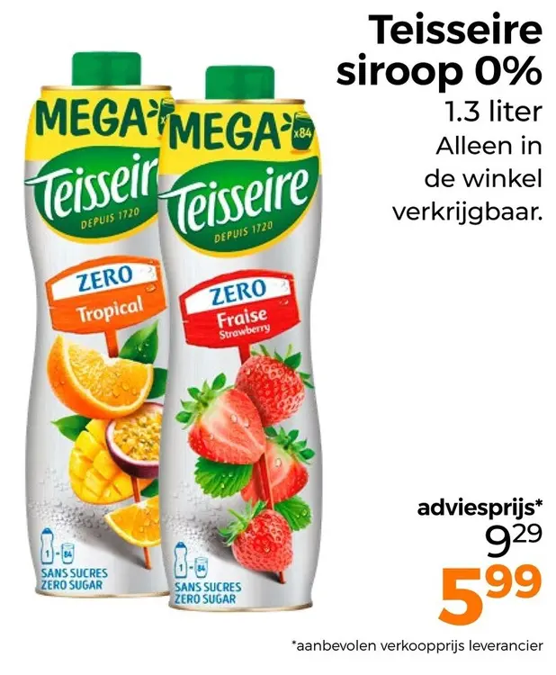 Aanbieding: Siroop 0%