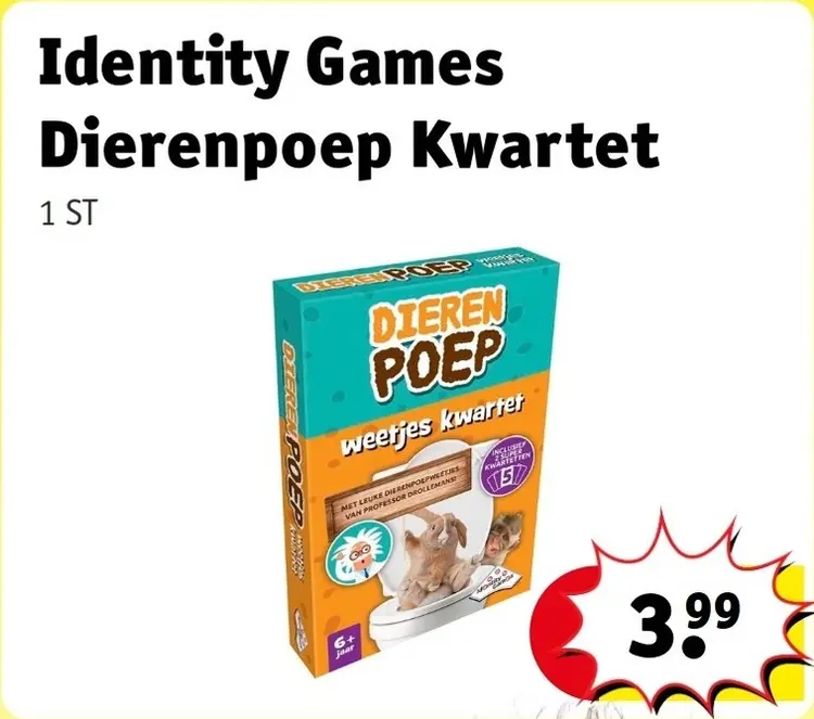 Aanbieding: Dierenpoep Kwartet