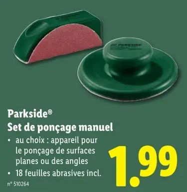 Offre: Set de ponçage manuel