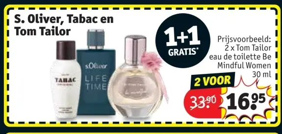 Promotie: S. Oliver, Tabac en Tom Tailor