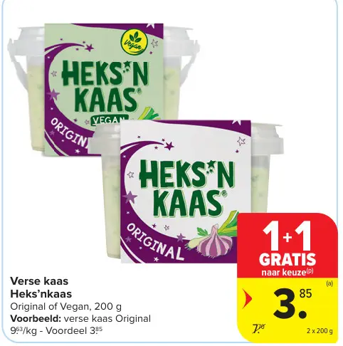 Promotie: Verse kaas Heks'nkaas