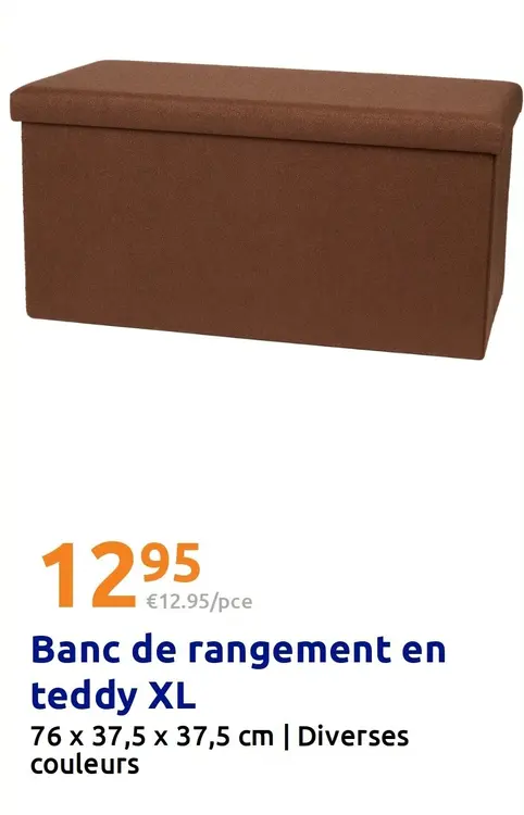 Offre: Banc de rangement en teddy XL