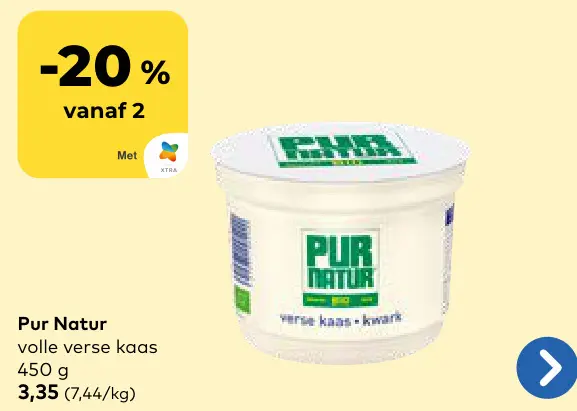 Promotie: Pur Natur volle verse kaas