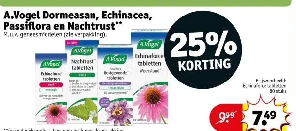 Aanbieding: Dormeasan, Echinacea, Passiflora en Nachtrust