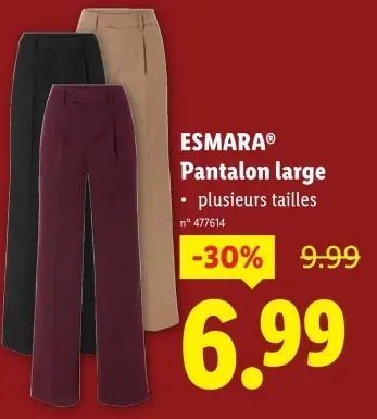 Offre: Pantalon large
