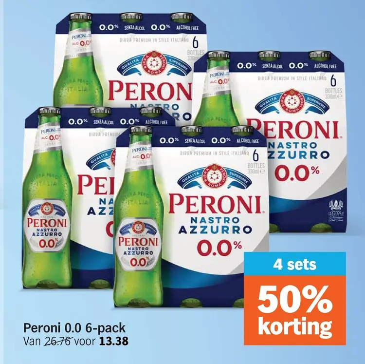 Aanbieding: Peroni 0.0 6-pack