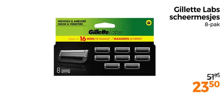 Aanbieding: Gillette Labs scheermesjes