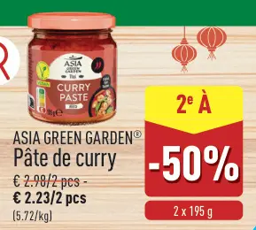 Offre: Pâte de curry