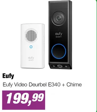 Aanbieding: Eufy Video Deurbel E340 + Chime