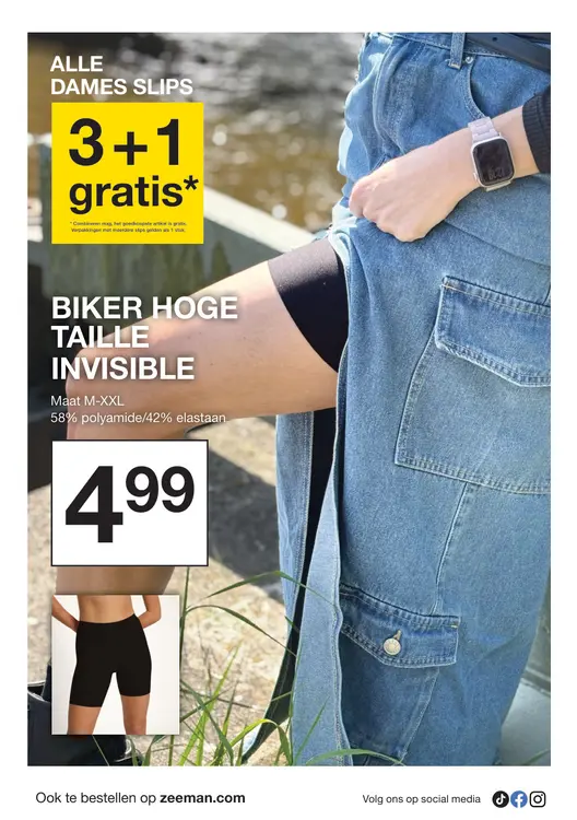 Promotie: Biker Hoge Taille Invisible