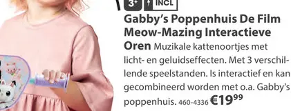 Aanbieding: Gabby's poppenhuis The Movie Gabby's magische Kattenoren