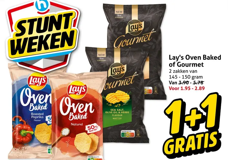 Aanbieding: Lay's Oven Baked of Gourmet