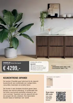 Aanbieding: CHANDLER Donker Eiken Japandi keuken