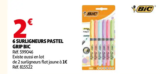 Offre: Surligneurs pastel grip