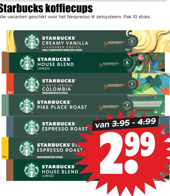 Aanbieding: Starbucks koffiecups
