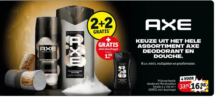 Aanbieding: Axe deodorant Marshmallow Smoke