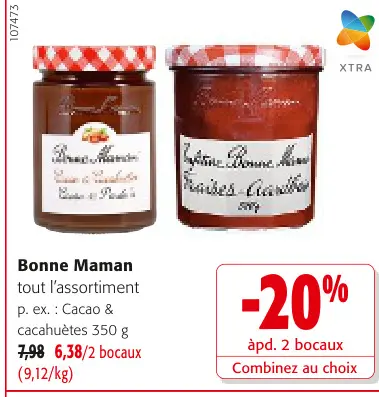 Offre: Bonne Maman tout l'assortiment