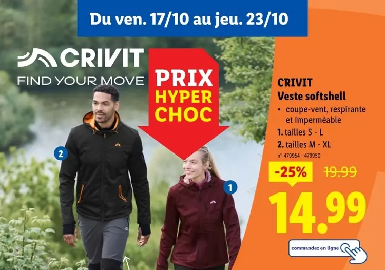 Offre: Veste softshell