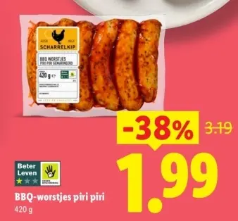 Aanbieding: BBQ-worstjes piri piri