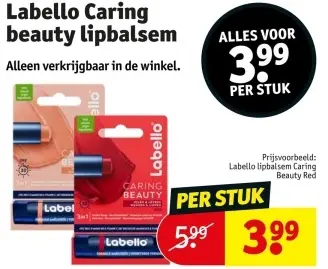 Aanbieding: Labello Caring beauty lipbalsem