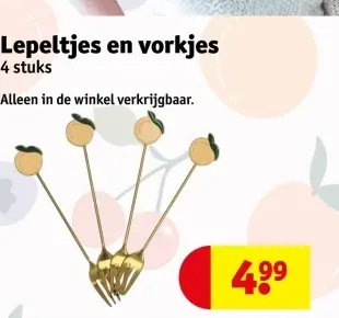 Aanbieding: Lepeltjes en vorkjes