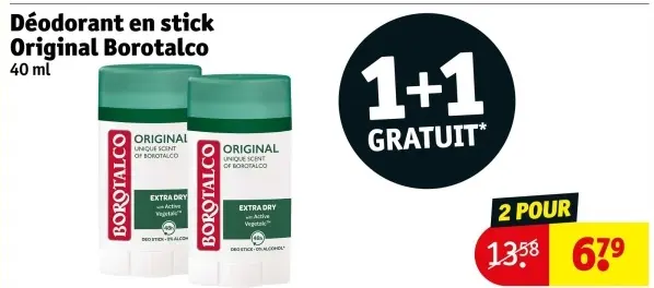Offre: Déodorant en stick