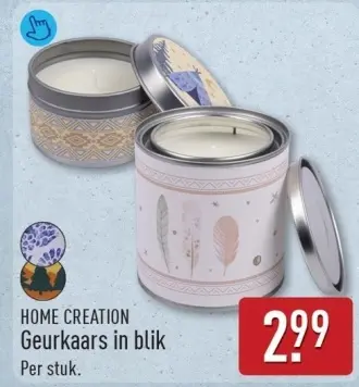 Aanbieding: Geurkaars in blik