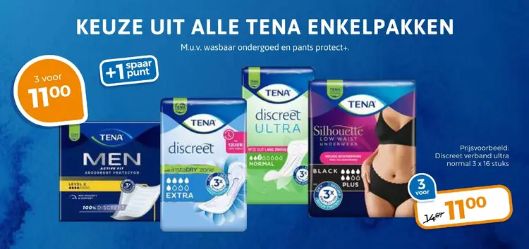 Aanbieding: Alle Tena enkelpakken