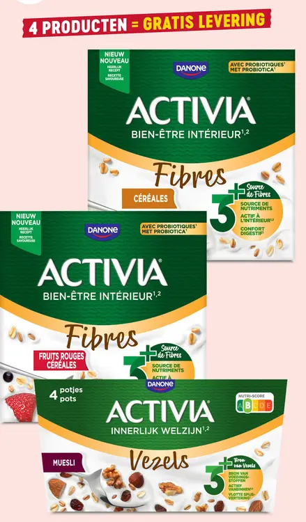Promotie: ACTIVIA Fibres Céréales