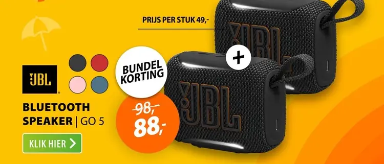 Aanbieding: JBL Go 5 Zwart
