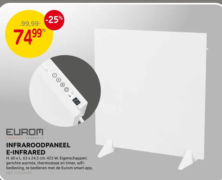 Promotie: Infraroodpaneel e-infrared