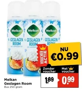 Aanbieding: Melkan Geslagen Room
