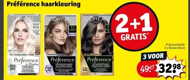 Promotie: Préférence haarkleuring