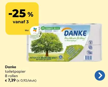 Aanbieding: Danke toiletpapier