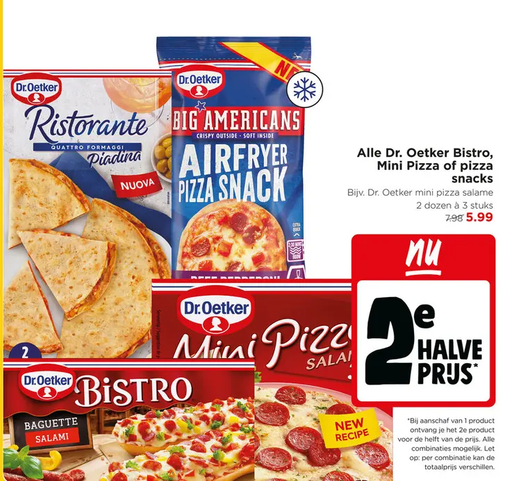 Aanbieding: Dr. Oetker Bistro, Mini Pizza of pizza snacks
