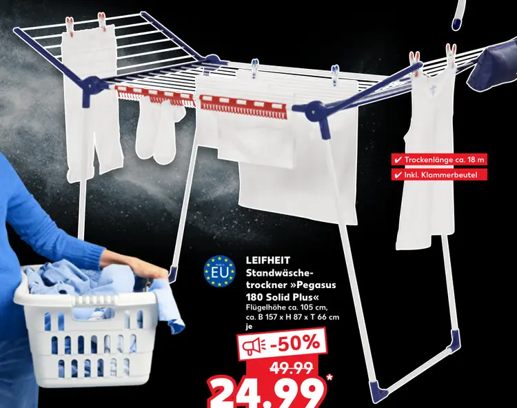 Aanbieding: Standwäschetrockner "Pegasus 180 Solid Plus"