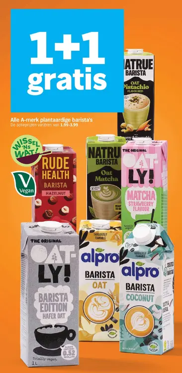 Aanbieding: Plantaardige barista's