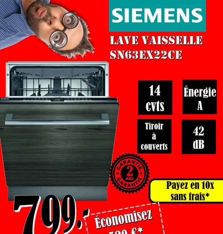 Offre: Lave vaisselle sn63ex22ce